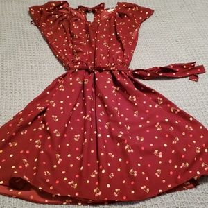 LC Lauren Conrad Cherry Dress